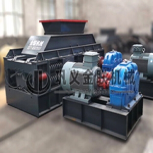 2PG800X600中型對輥破碎機發貨圖片_發往四川瀘州_破碎瓜子石